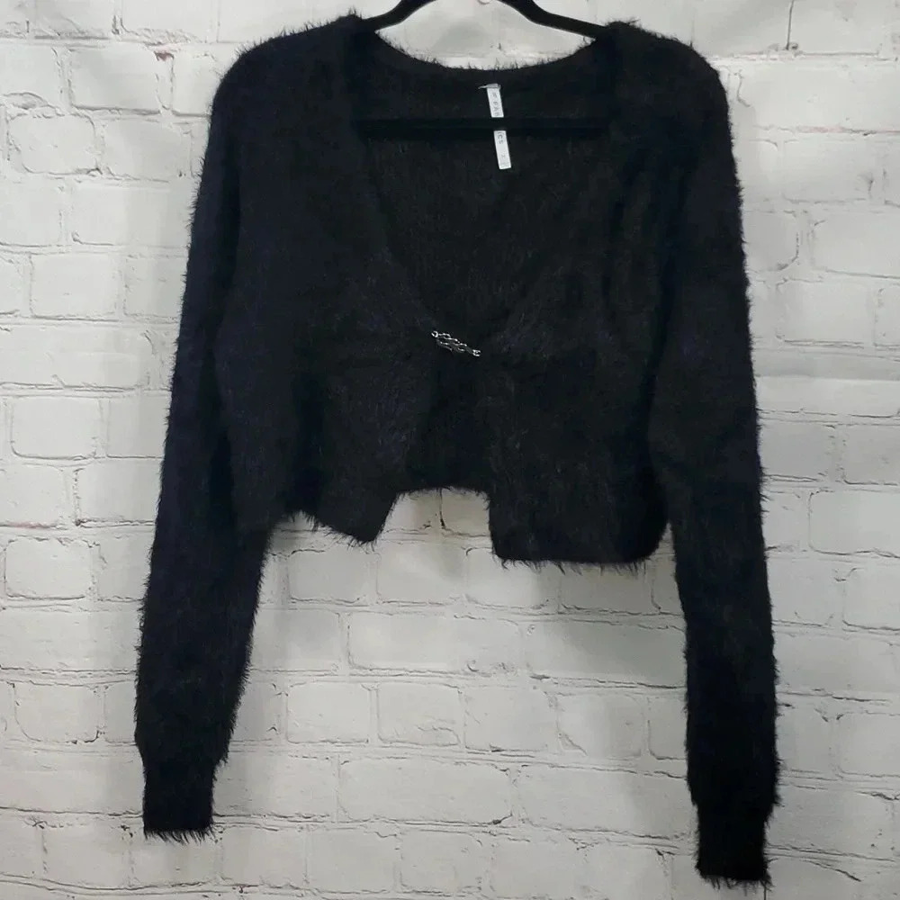Fabletics Long Sleeve Crop Top Woman's Size M